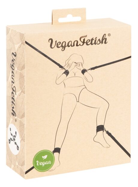 Bed Restraint Vegan Set Chingi pentru Pat cu Cătușe pentru Mâini și Glezne