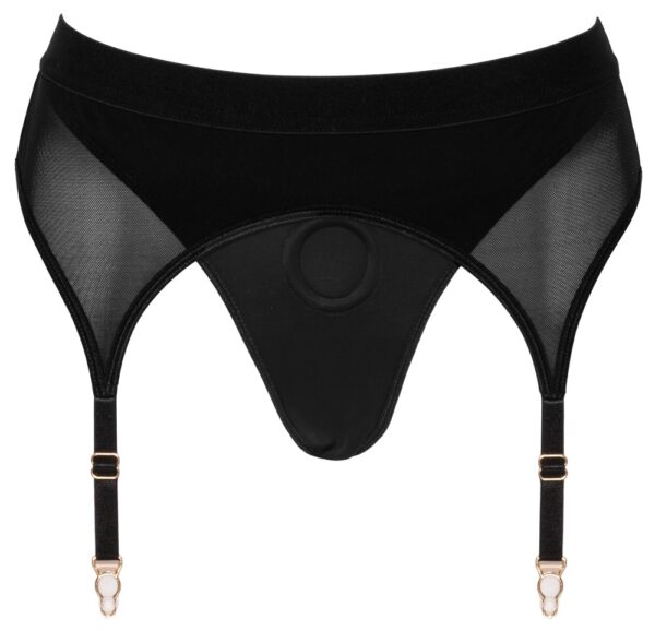 Tanga Strap-On Bad Kitty cu Portjartier și Inel Integrat - imagine 4