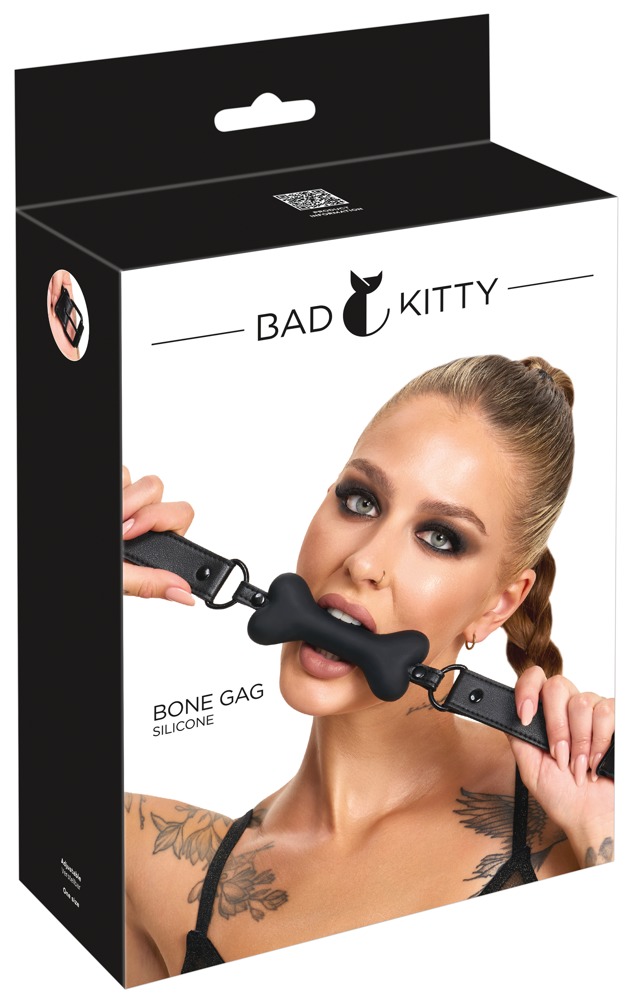 Bad Kitty Căluș Dog Bone din Silicon cu Curea Ajustabilă