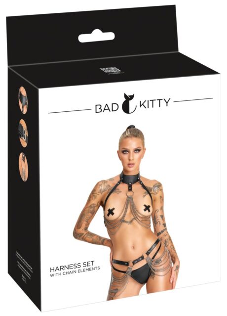 Bad Kitty Set Ham 3 Piese cu Lanțuri