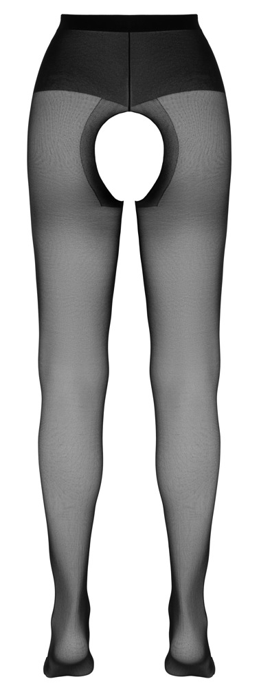 Cottelli LEGWEAR Dresuri Negre cu Zonă Intimă Deschisă - imagine 5