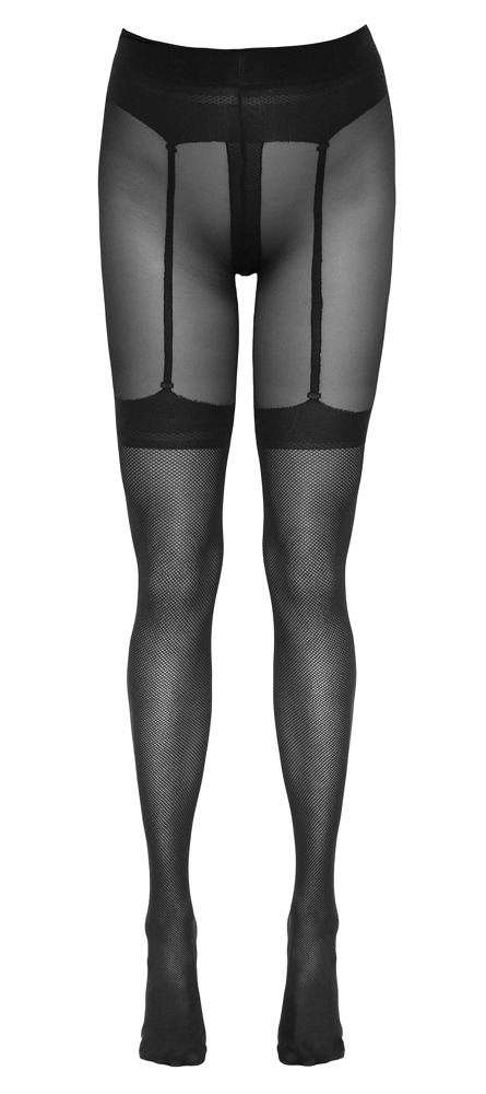Cottelli LEGWEAR Dresuri cu Portjartier și Zonă Intimă Deschisă 30 DEN - imagine 5