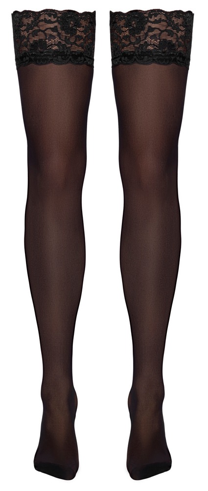 Cottelli LEGWEAR Ciorapi Negri 20 DEN cu Dantelă - imagine 7