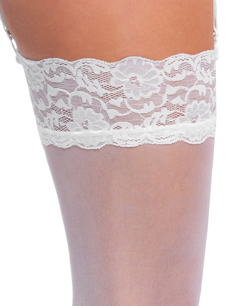 Ciorapi Albi Cottelli Legware 20 DEN cu Dantelă Elastică - imagine 6