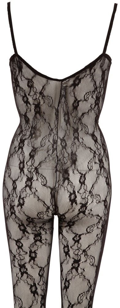 Catsuit Negru din Dantelă cu Spate Decupat - imagine 7