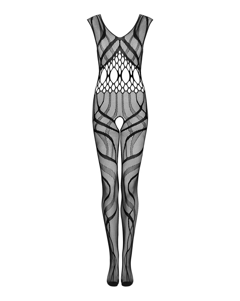 Obsessive G328 Bodystocking cu Decupaje și Zonă Intimă Deschisă S-L - imagine 3