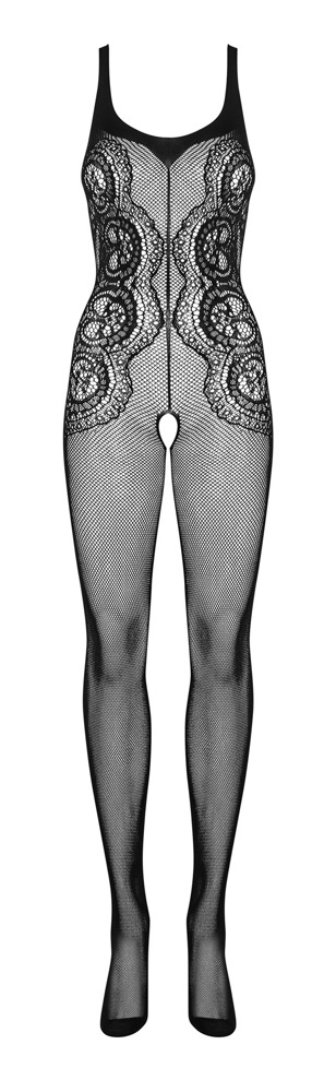 Obsessive G335 Catsuit Plasă cu Decupaje și Zonă Intimă Deschisă S-L - imagine 5