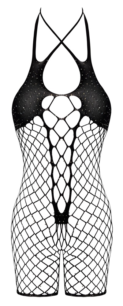 Cottelli FANTASY Salopetă Plasă cu Strasuri și Zonă Intimă Deschisă S-L - imagine 5