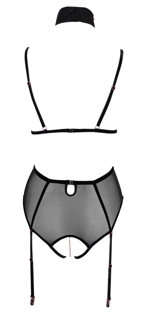 Body Decoration Abierta Fina cu Cupe Deschise și Lanțuri Decorative - imagine 7