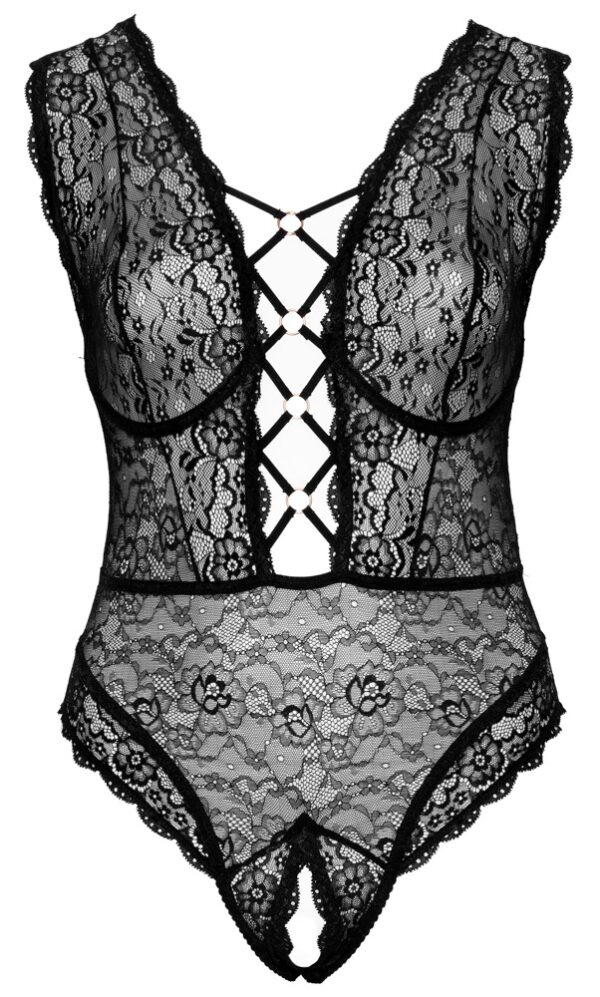 Body Dantelă Cottelli CURVES cu Cupe cu Armătură - imagine 7