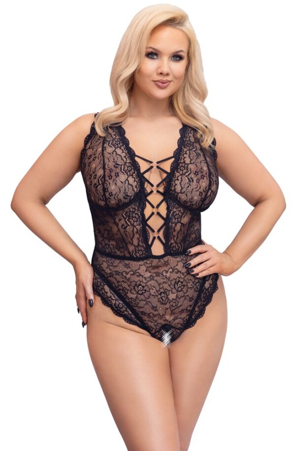 Body Dantelă Cottelli CURVES cu Cupe cu Armătură - imagine 2
