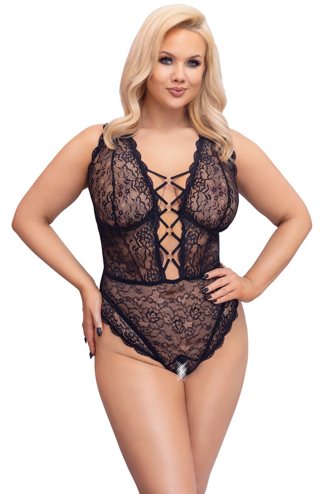 Body Dantelă Cottelli CURVES cu Cupe cu Armătură - imagine 2