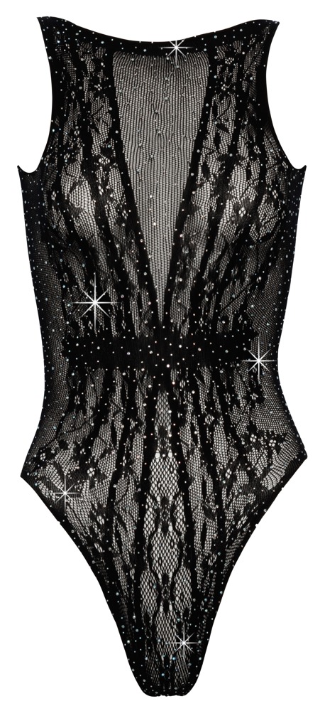 Cottelli FANTASY Body Semitransparent cu Strasuri S-L - imagine 5