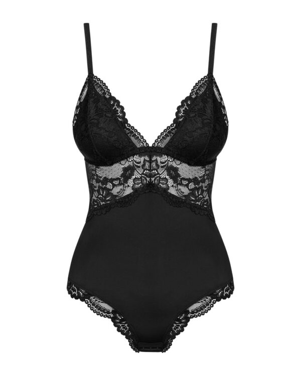 Obsessive Body Negru din Dantelă cu Cupe Căptușite - imagine 6