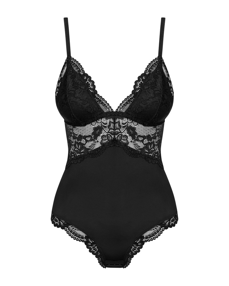 Obsessive Body Negru din Dantelă cu Cupe Căptușite - imagine 6