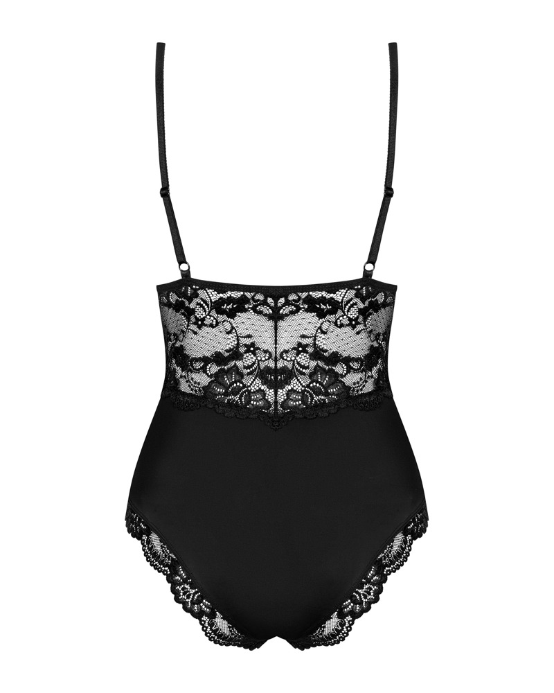 Obsessive Body Negru din Dantelă cu Cupe Căptușite - imagine 7