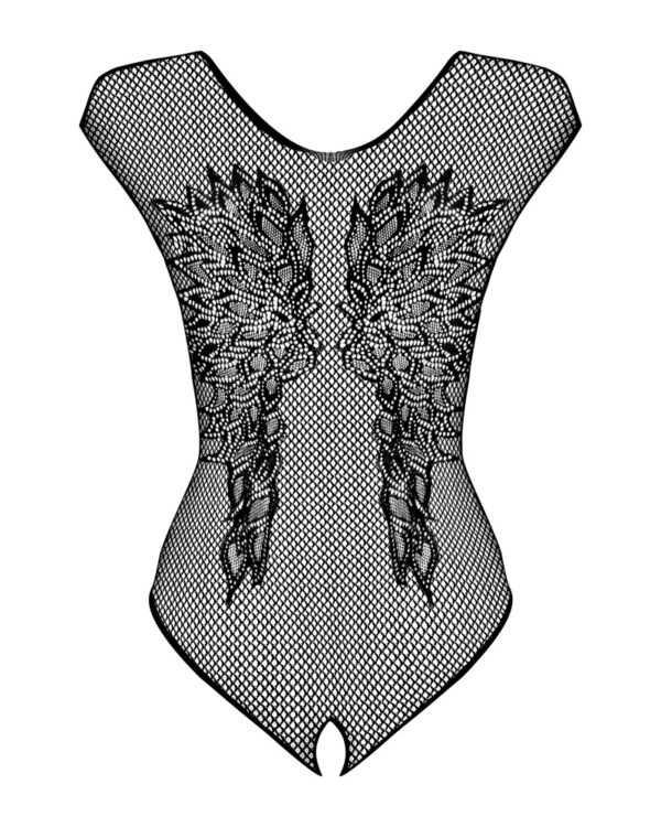 Obsessive Body Negru din Plasă Elastică cu Decupaj Intim - imagine 7