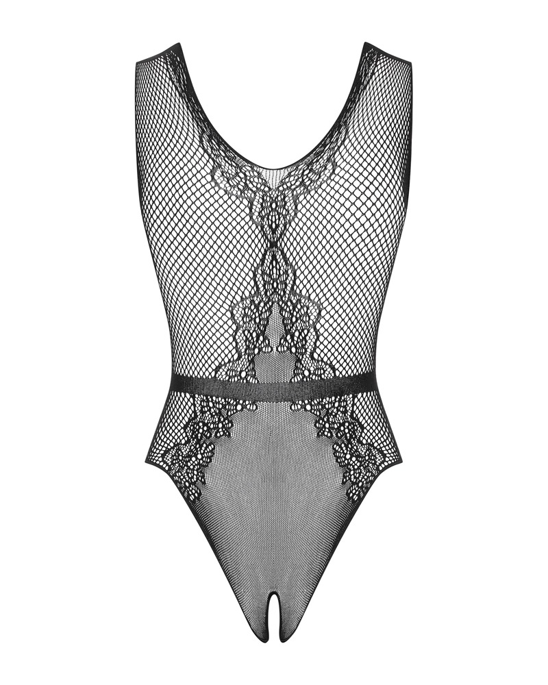 Obsessive Body Teddy S-L din Tricot Elastic cu Decupaj Intim și Imprimeu Floral - imagine 7