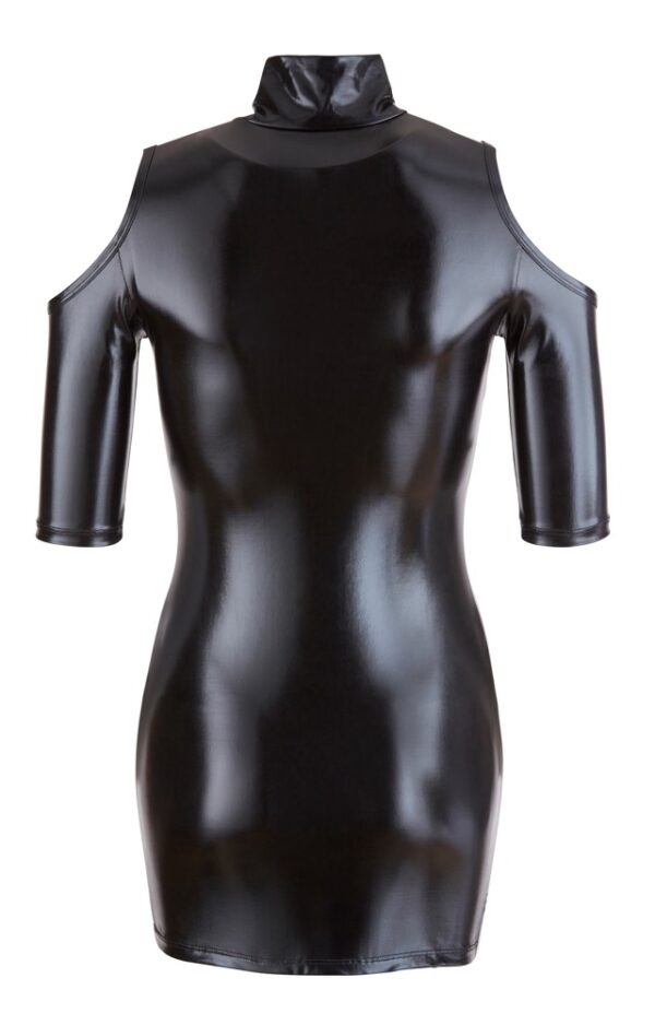 Rochie Cold Shoulder cu Decupaj Frontal - imagine 5