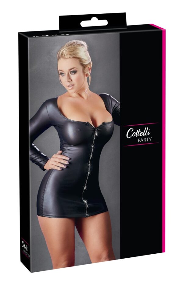 Rochie Mini cu Fermoar Decorativ