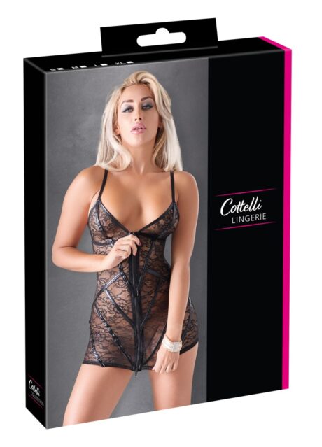 Rochie din Dantelă cu Fermoar Frontal 2 Way