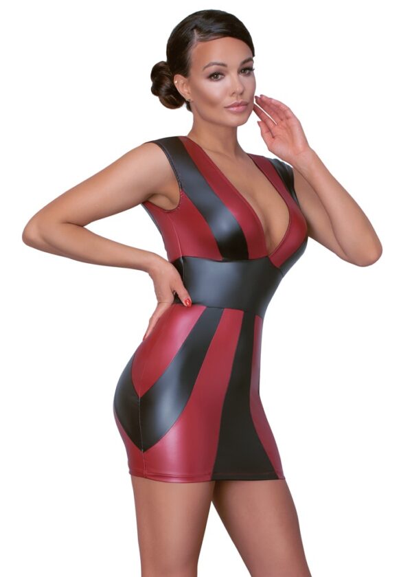 Cottelli PARTY Rochie Mini Mulată Roșu și Negru cu Decolteu Adânc - imagine 3