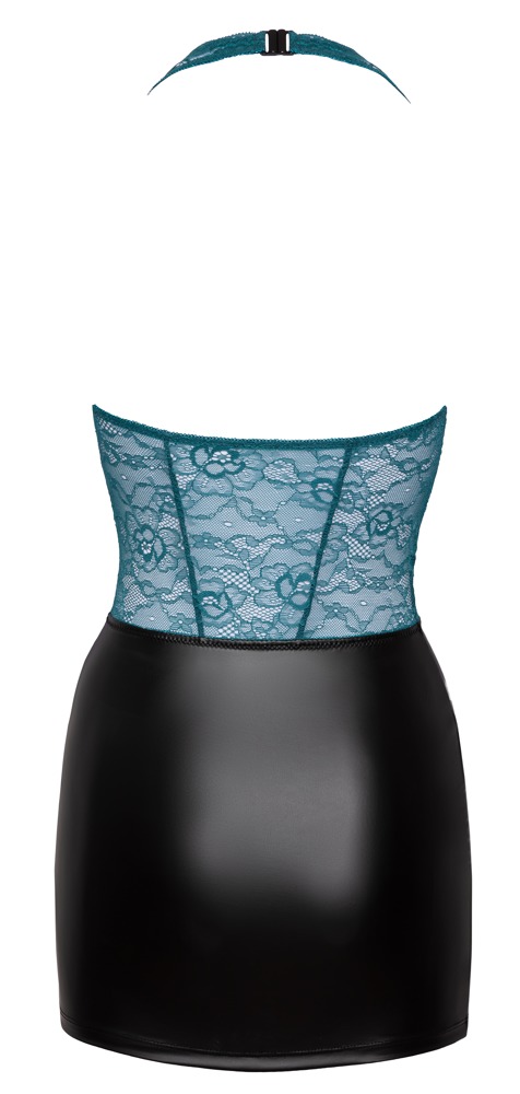 Rochie Cottelli LINGERIE Negru/Teal – Dantelă, Matte Look și Detalii Rose Gold - imagine 8