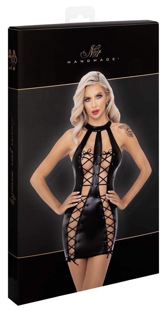 Rochie Deschisă Noir Boudoir Stories Powerwetlook cu Șireturi S