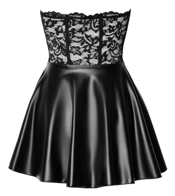Noir Libido Exclusive Rochie Corset din Dantelă și Powerwetlook, Negru - imagine 7