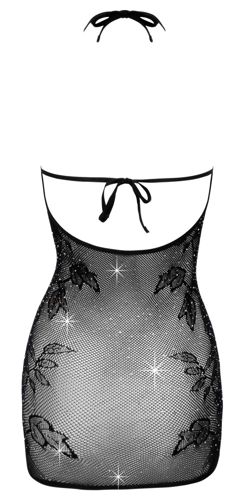 Rochie Cottelli FANTASY S-L – Fishnet cu Strasuri, Umeri Descoperiți și Halter - imagine 7