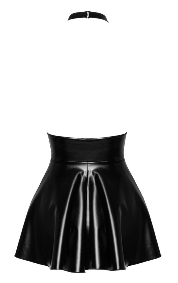 Rochie Noir Orgia Exclusive Lacing – Dantelă și Powerwetlook, Neagră - imagine 7