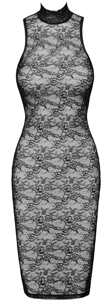 Rochie din Dantelă Cottelli LINGERIE – Neagră, Mulată și cu Decupaj la Spate - imagine 7