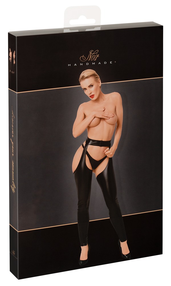 Noir Chaps Project Fetish Powerwetlook Negri cu Decupaj Intim