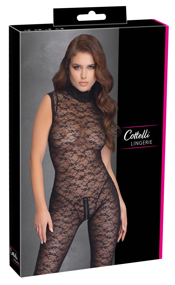 Salopetă Cottelli LINGERIE din Dantelă – Transparentă, Mulată și Elastică
