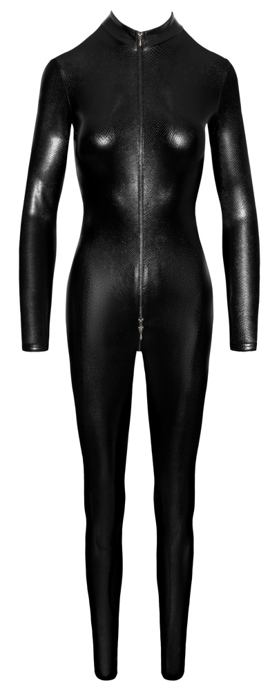Noir Boudoir Stories Exclusive Salopetă Zip cu Model Piele de Șarpe - imagine 6