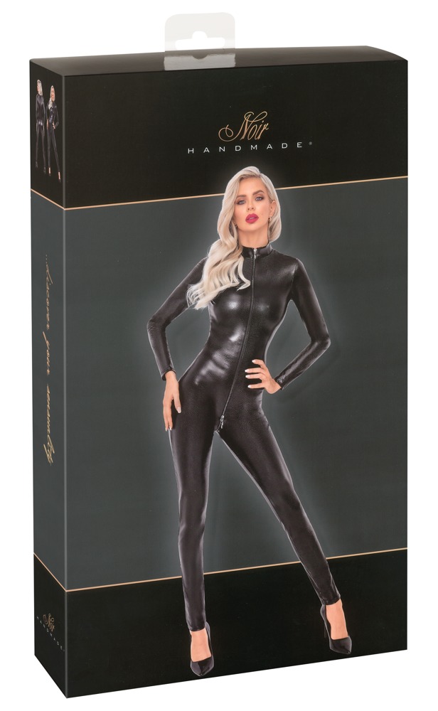 Noir Boudoir Stories Exclusive Salopetă Zip cu Model Piele de Șarpe