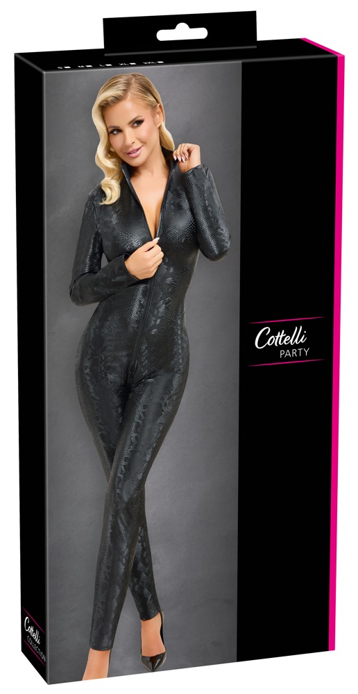 Salopetă Cottelli PARTY Snake – Imprimeu Piele de Șarpe, Mulată și Elastică