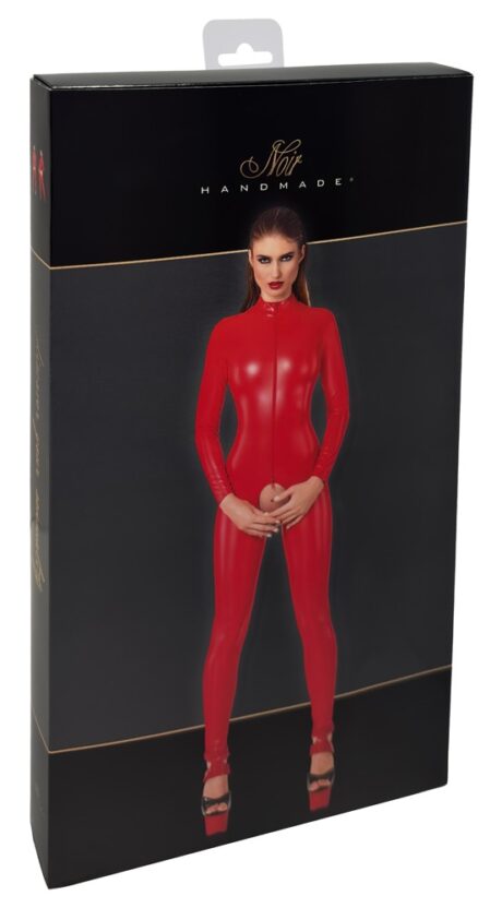 Salopetă Noir Roșie Decupată din Power Wetlook