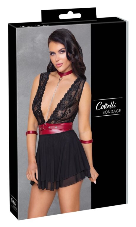 Babydoll Bondage cu Guler și Manșete