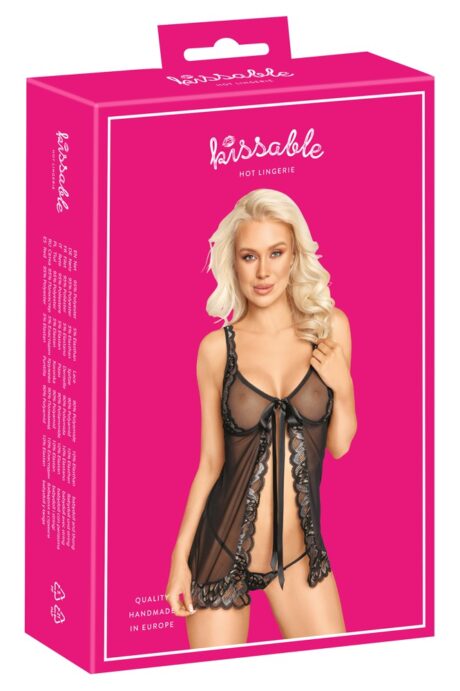 Babydoll Kissable cu Tanga și Cupe cu Balene