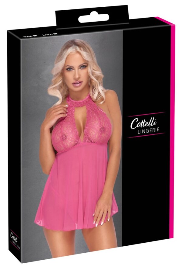 Babydoll Roz cu Tanga
