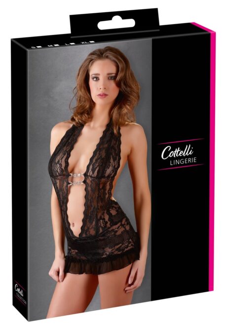 Rochie din Dantelă cu Lanțuri Decorative