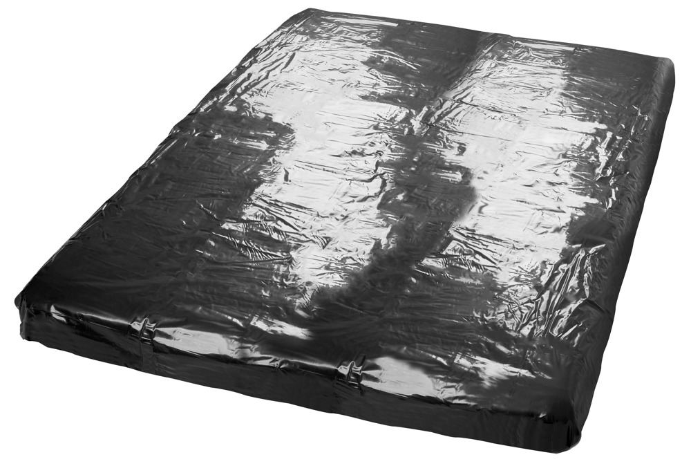 Moale Vinil Sheet Cearșaf Vinil Negru Impermeabil 200x230 cm - imagine 3