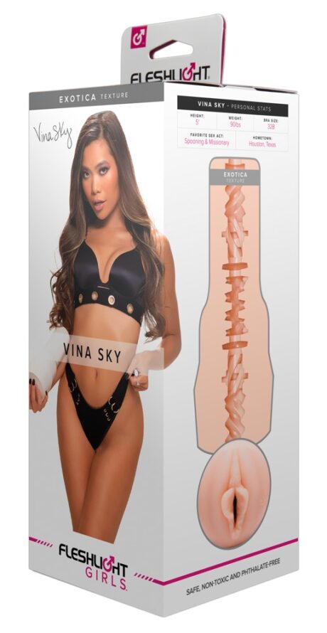Fleshlight Vina Sky Exotica Masturbator Realist pentru Bărbați, 25 cm