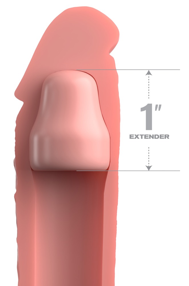FXTE 1 X-Tension Light Manson Penis din Silicon cu Extensie 5,1 cm - imagine 3