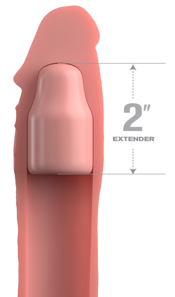FXTE 2 X-Tension Light Manșon Penis din Silicon cu Extensie 7,1 cm - imagine 3