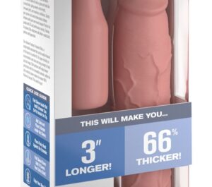 Fantasy X-Tensions Elite FXTE 3 Mega X-Tension Extensie Penis din Silicon, 22,9 cm