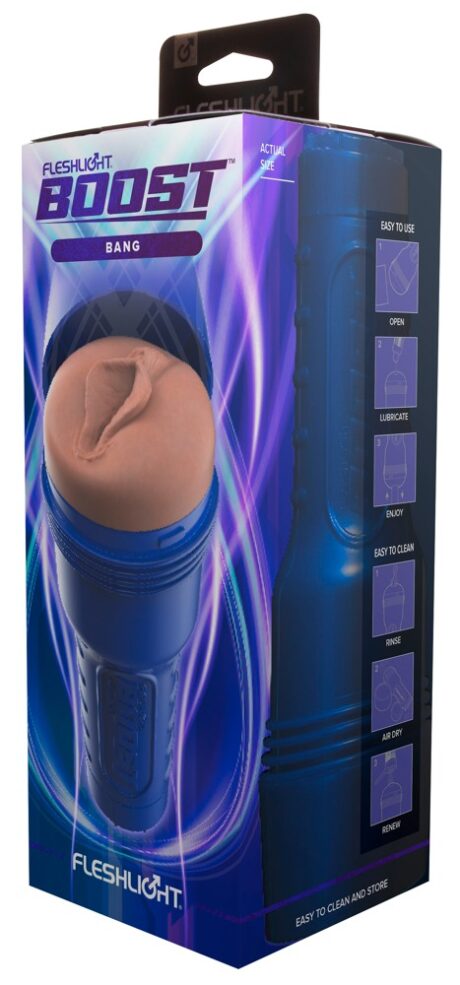 Masturbator Fleshlight Boost Bang Light Medium cu Control al Vacuumului