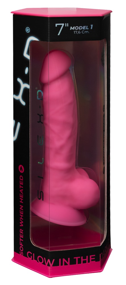 SilexD Model 7 Glow in the Dark Dildo Realist din Silicon cu Ventuză