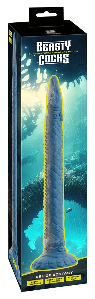 Super Lung Monster Dildo Eel of Ecstasy Beasty Cocks 46 cm cu Ventuză